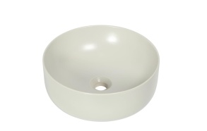 Countertop round washbasin Nolita 40x15 cm, grey mat