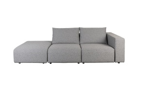 Õuediivan Breeze 3-Seater Right Grey