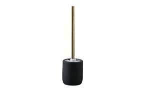 toilet brush Andrea, mat black + gold