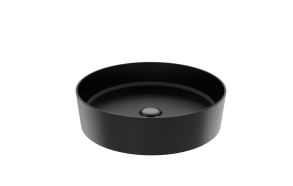 round worktop washbasin Loop 45x45 cm mat black