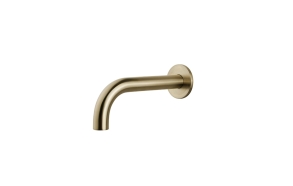 built in spout 25 cm, 1/2´´, brushed brass