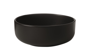 Countertop round washbasin C2 46x17 cm, black mat