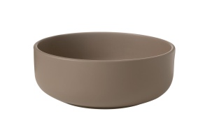 Countertop round washbasin C2 46x17 cm, hazelnut mat