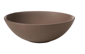 Countertop round washbasin C2 46x15 cm, brown mat