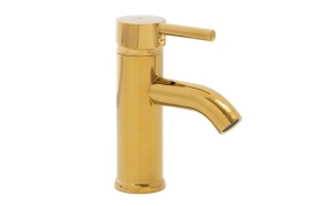 basin mixer Rosa, shiny gold