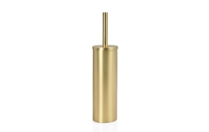 toilet brush + holder, 9x9x40.5 cm, mat gold