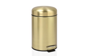 trash bin 3L soft close 17x28.5 cm, mat gold