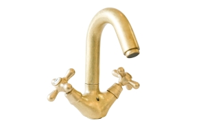 basin mixer with pop-up,raw brass