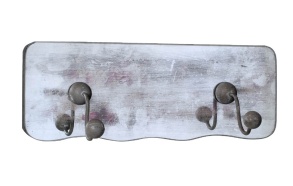 11-5/8"L MDF Plaque Mirrored w/ Hook