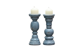 12-3/8"H Terra Cotta Candle Holder, 2 Styles