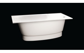 Cast stone bath UNA, no panel and siphon, 150x75 cm