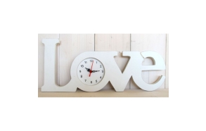 wall clock "LOVE", L