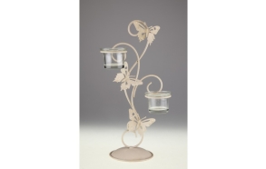 BUTTERFLY DOUBLE VOTIVE CANDLE HOLDER
