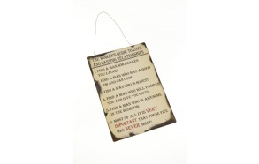 METAL SIGN A WOMANS GUIDE
