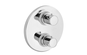 CONCEALED THERMOSTATIC SHOWER VALVE "COOL" WITH TWO OUTLETS CERAMIC DIVERTER AND STOP