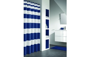 NAUTICA shower curtain textile, blue, 180x200cm