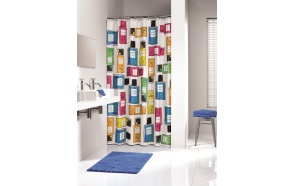 FOAM shower curtain textile,coloured, 180x200cm