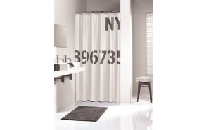 DIGITS shower curtain textile, antracite, 180x200