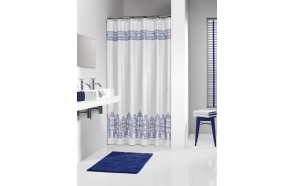 AMSTERDAM shower curtain textile 180x200,white