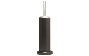 ACERO metal  toilet brush and holder, black