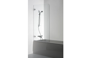 Bath screen MEDA , clear glass