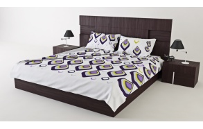 SATIN BEDDING SET "DOLCE VITA DIAMOND", PURPLE