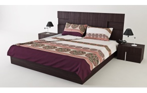 SATIN BEDDING SET "DOLCE VITA DIAMOND", CINNAMON (220x200)