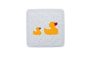 DUCKLING showermat, yellow, 55x55cm