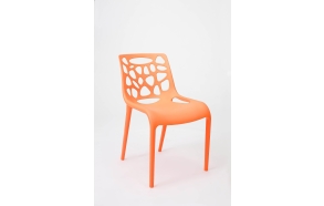 design chair,stackable,orange