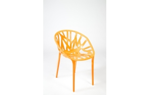 design chair,stackable,orange
