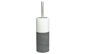 Doppip toilet brush&holder, grey,, hand made ceramics