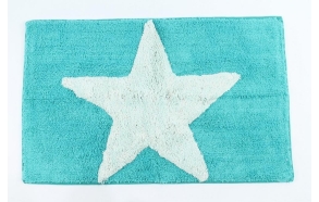 bathmat Star, blue