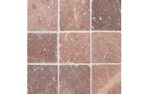 Square Coco Brown marble 100x100mm, no mesh