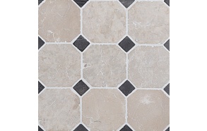 Classic Pattern 100x100mm White-Grey