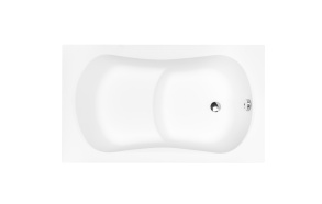 bathtub 120x70 cm "MODENA", incl drain and long side panel