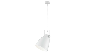 metal ceiling lamp, white, E27 1X40W