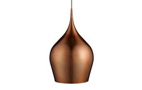 aluminium ceiling lamp w textile cable,copper, E27,1X60W