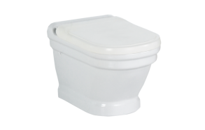 wall hung toilet Antique, white, without seat