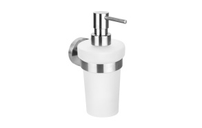 X-STEEL Soap Dispenser 250ml, brushed stainless steel (100x180x75 mm)