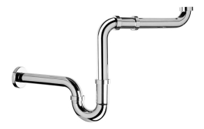 Washbasin saver space siphon, 1'1/4-32mm, chrome