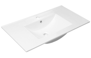 SLIM Vanity Unit Ceramic Washbasin 90x18x46cm