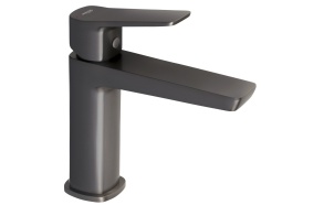 FLERY washbasin mixer tap, gun metal