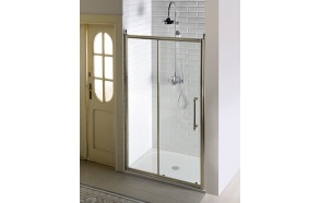 ANTIQUE Sliding Door 1200mm, clear glass, bronze