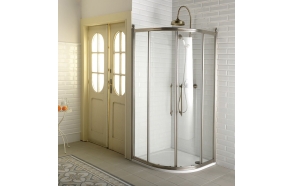 ANTIQUE Quadrant Shower Enclosure 1000x1000mm, clear glass, bronze