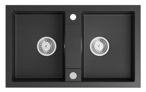 kivimassist köögivalamu,  78x48cm,  must