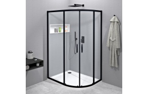 SIGMA SIMPLY BLACK Quadrant Shower Enclosure 1200x900mm, R550, clear glass