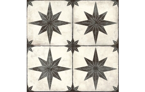 HIDRAULICO floor tile Star Black 45x45 (pack=1,62m2)
