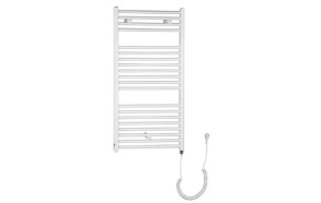 DIRECT-E Electric Bathroom Radiator, straight, 450x960 mm, 300 W, white