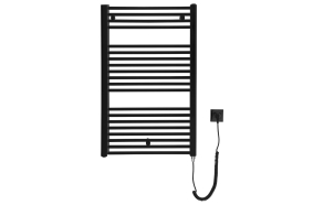 DIRECT-E Electric Bathroom Radiator, straight, 600x960 mm, 400 W, black
