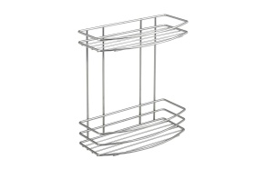 CHROM LINE Shower shelf, 2 tiers, chrome